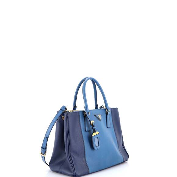 Prada Bicolor Double Zip Lux Tote #239139P88B - Picture 2 of 8